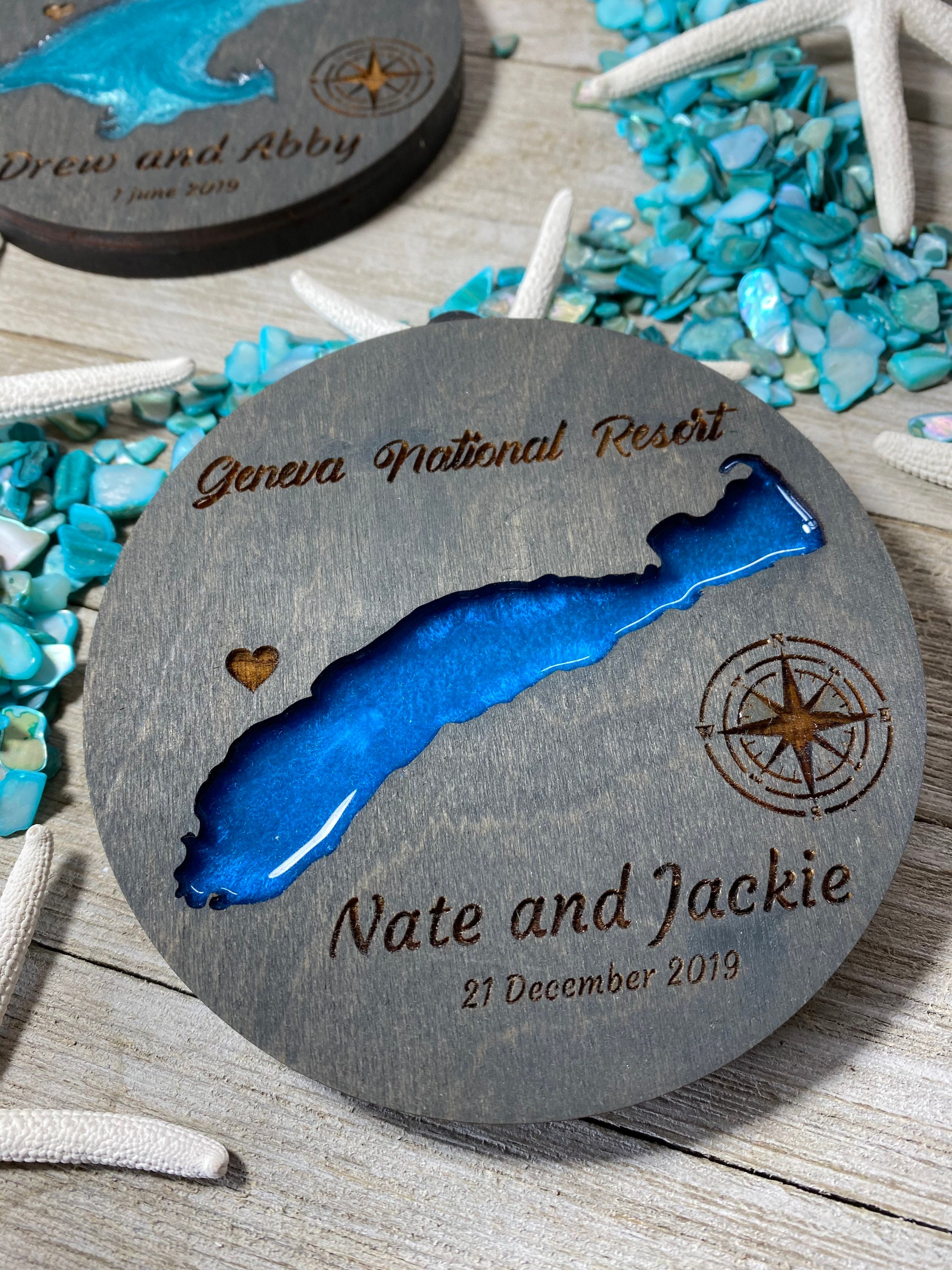 Personalized lake Christmas ornament wedding ornament lake Etsy