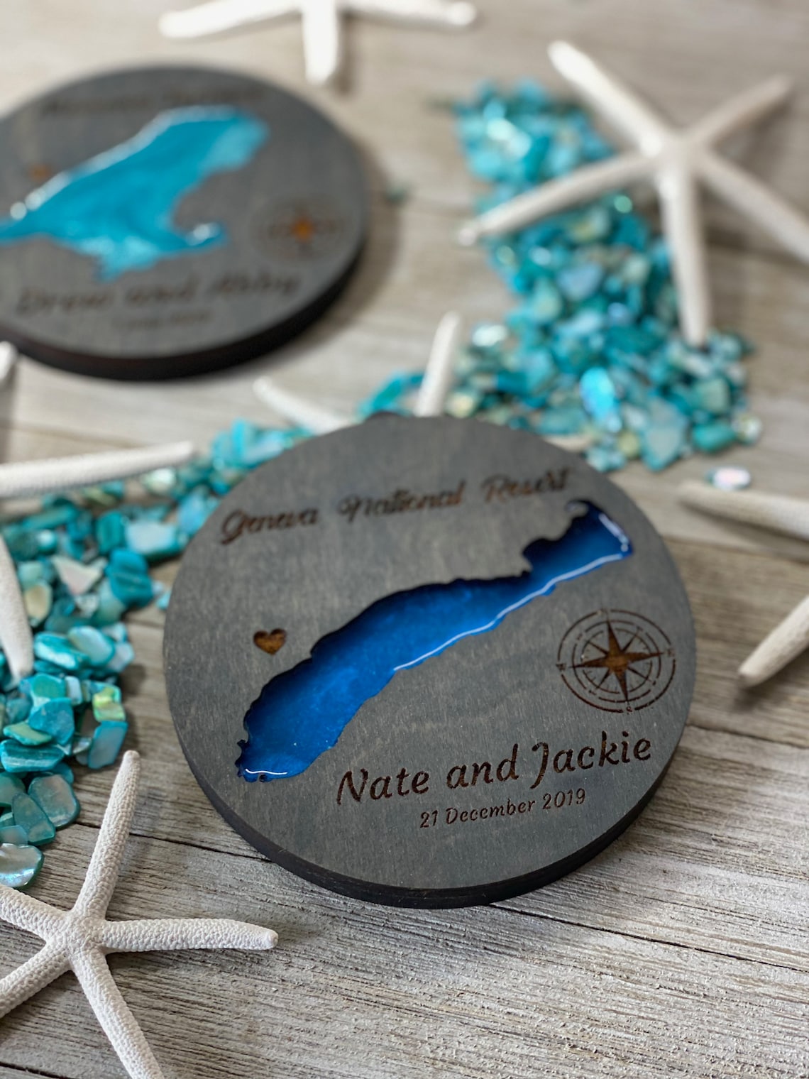 Personalized lake Christmas ornament wedding ornament lake Etsy