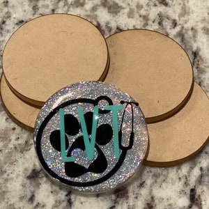 Acrylic Circle Badge 