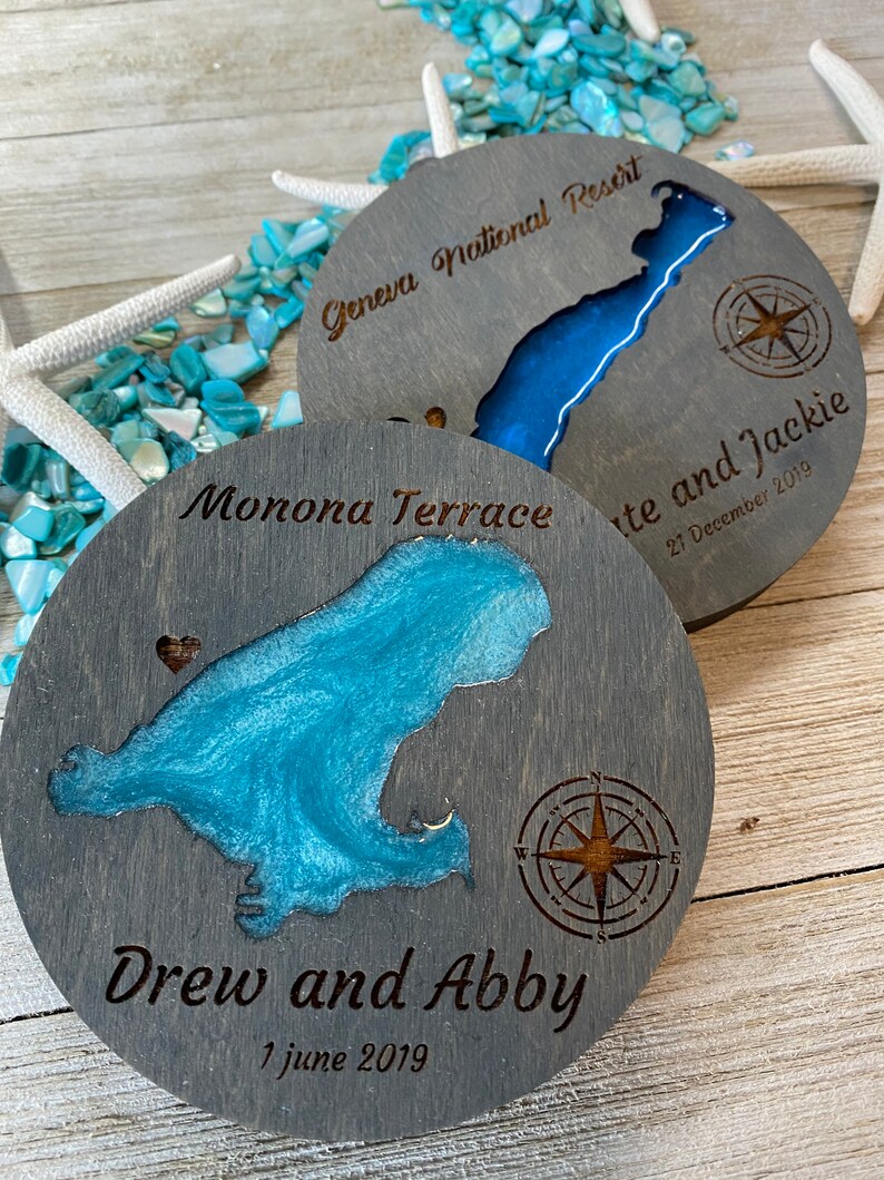 Personalized Lake Christmas Ornament Wedding Ornament Lake Etsy