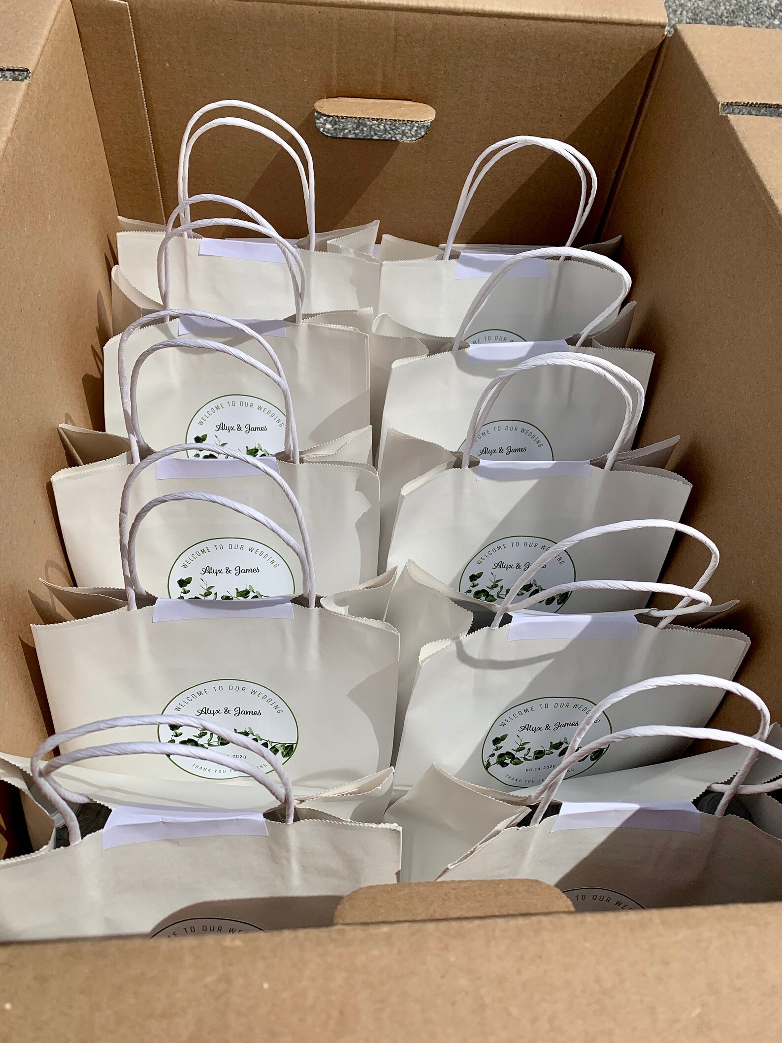 COMPLETE PrePackaged White Guest Bags ALLINCLUSIVE with Etsy