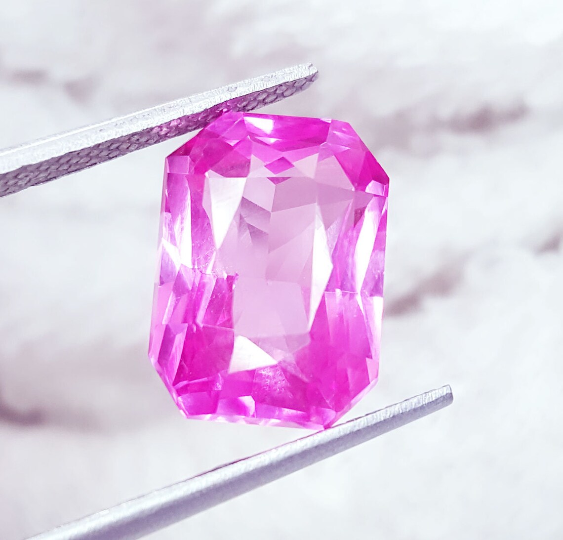 7.82 Ct Loose Gemstone Natural Pink Sapphire Birthstone Etsy