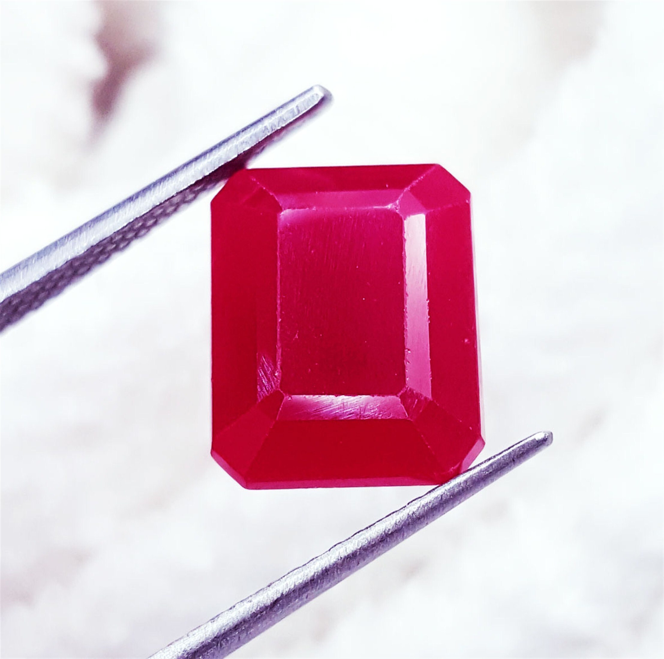 7.12 Ct Loose Gemstone Natural Red Ruby Birthstone Unheated Etsy