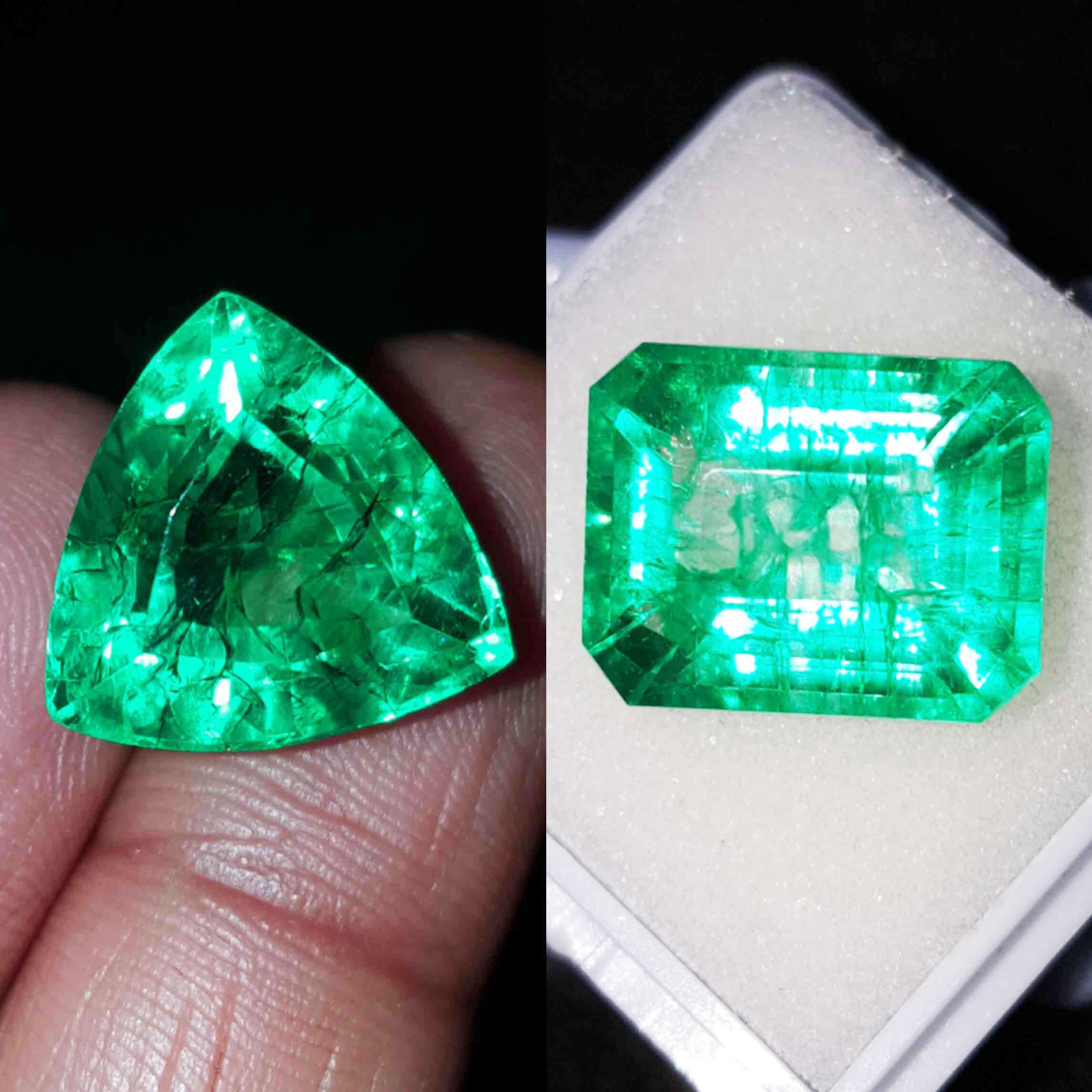 Certified Loose Gemstone Natural Emerald 8.00 To 10.00 Ct Etsy