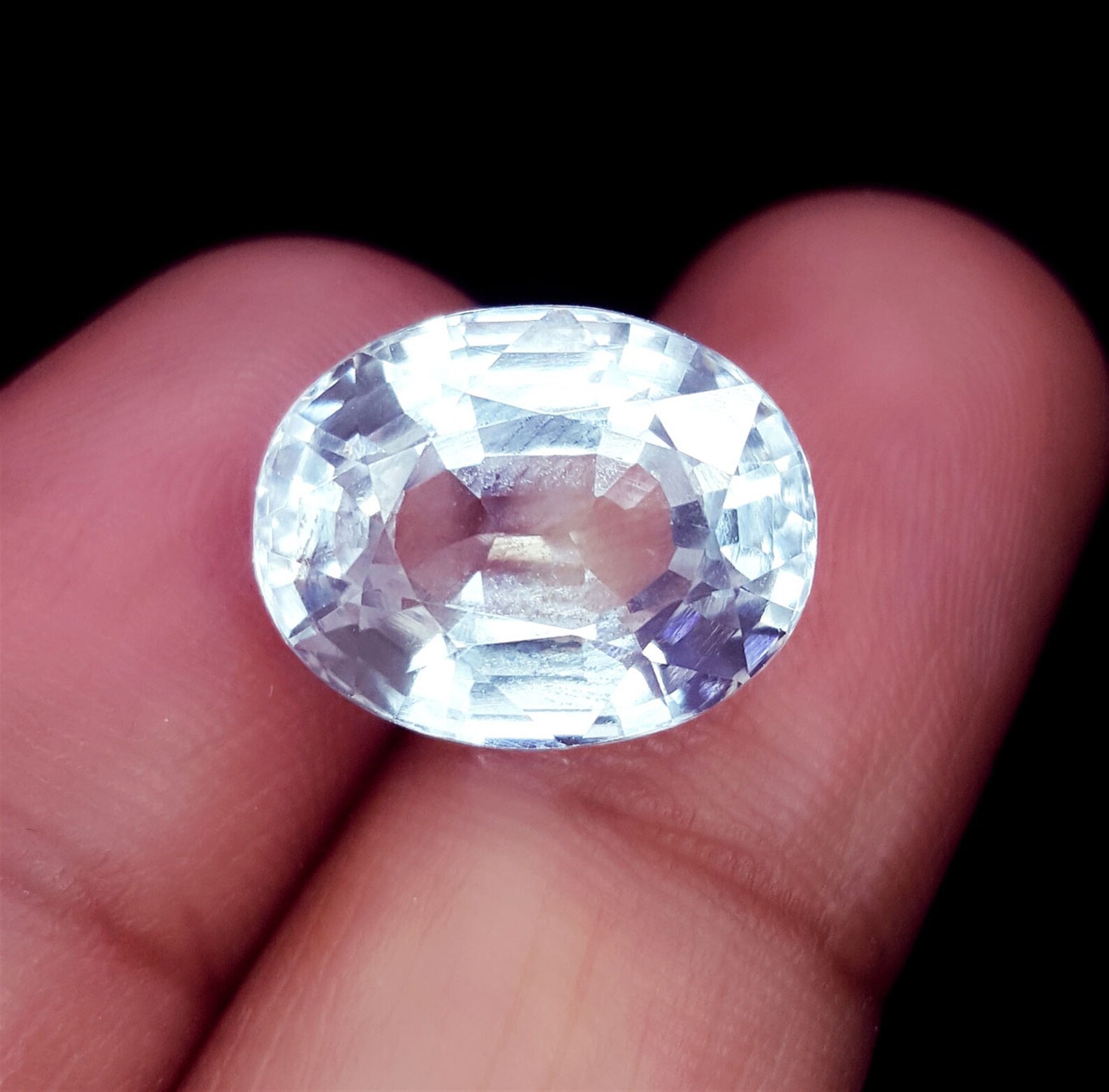 9.82 Ct Loose Gemstone Natural White Sapphire Birthstone for Etsy