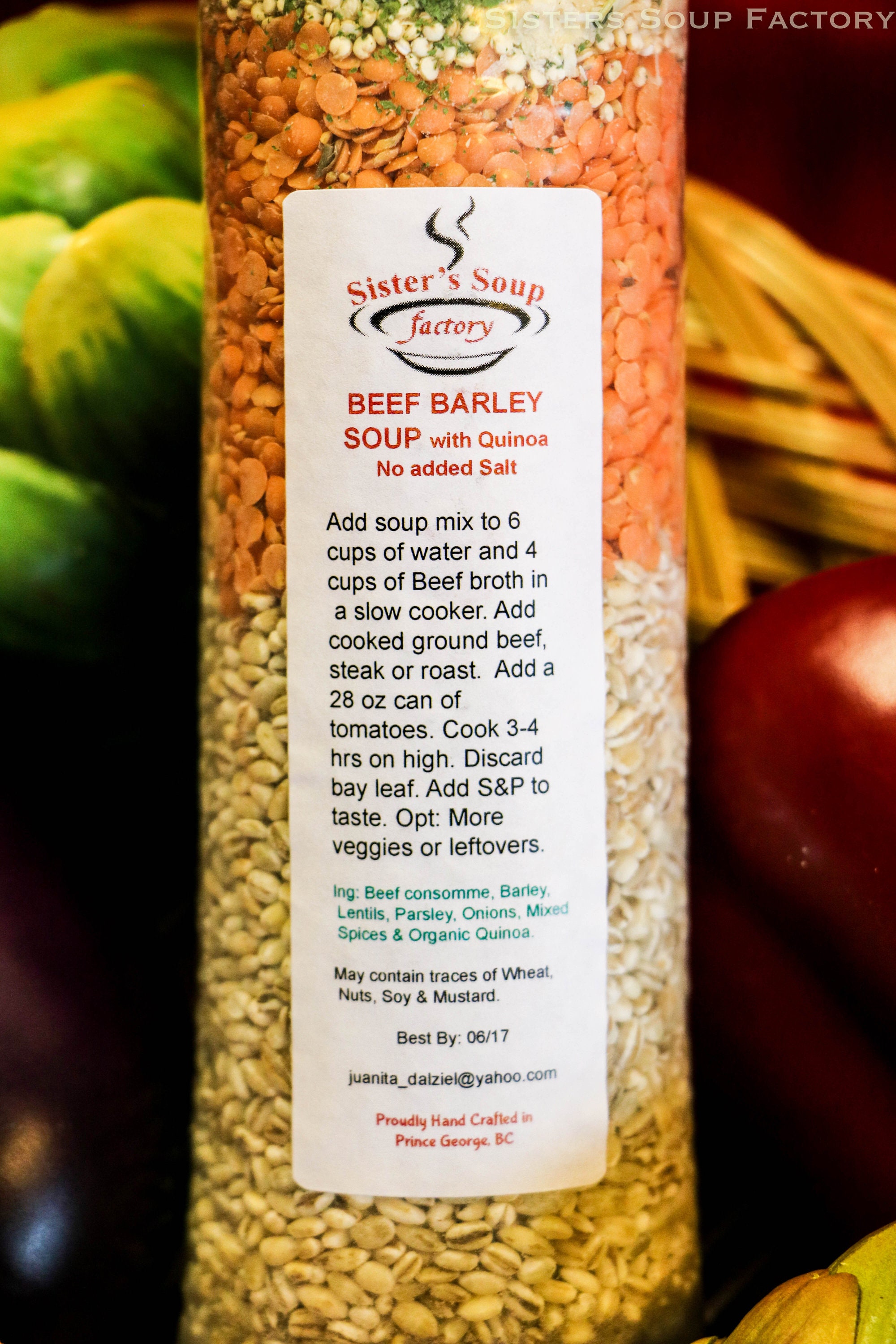 Dried Soup in a Bag Dried Soup Mix Hearty Soup Heart Etsy Canada