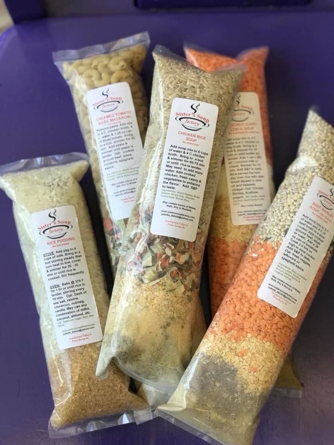 Dried Soup in a Bag Dried Soup Mix Hearty Soup Heart Etsy Canada