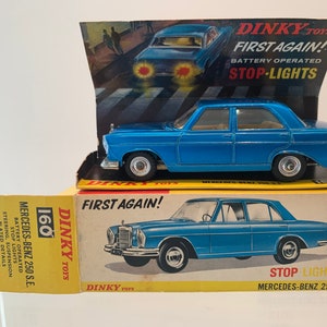 Dinky Toys; 160; Mercedes Benz 250 SE; Operating Brake lights; Original Box
