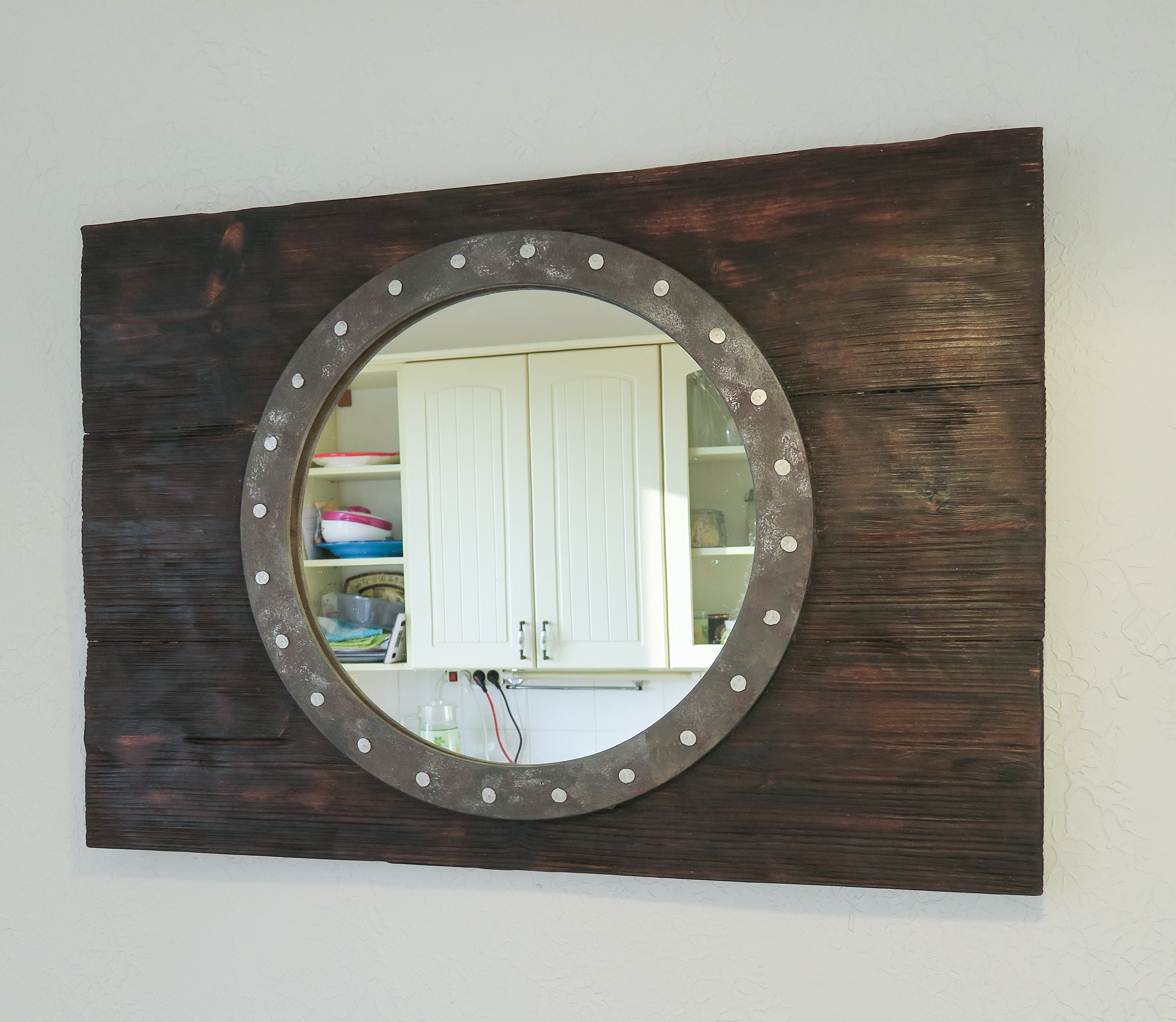 Boat Cabin Window Styled Mirror/mirror With Metal Etsy