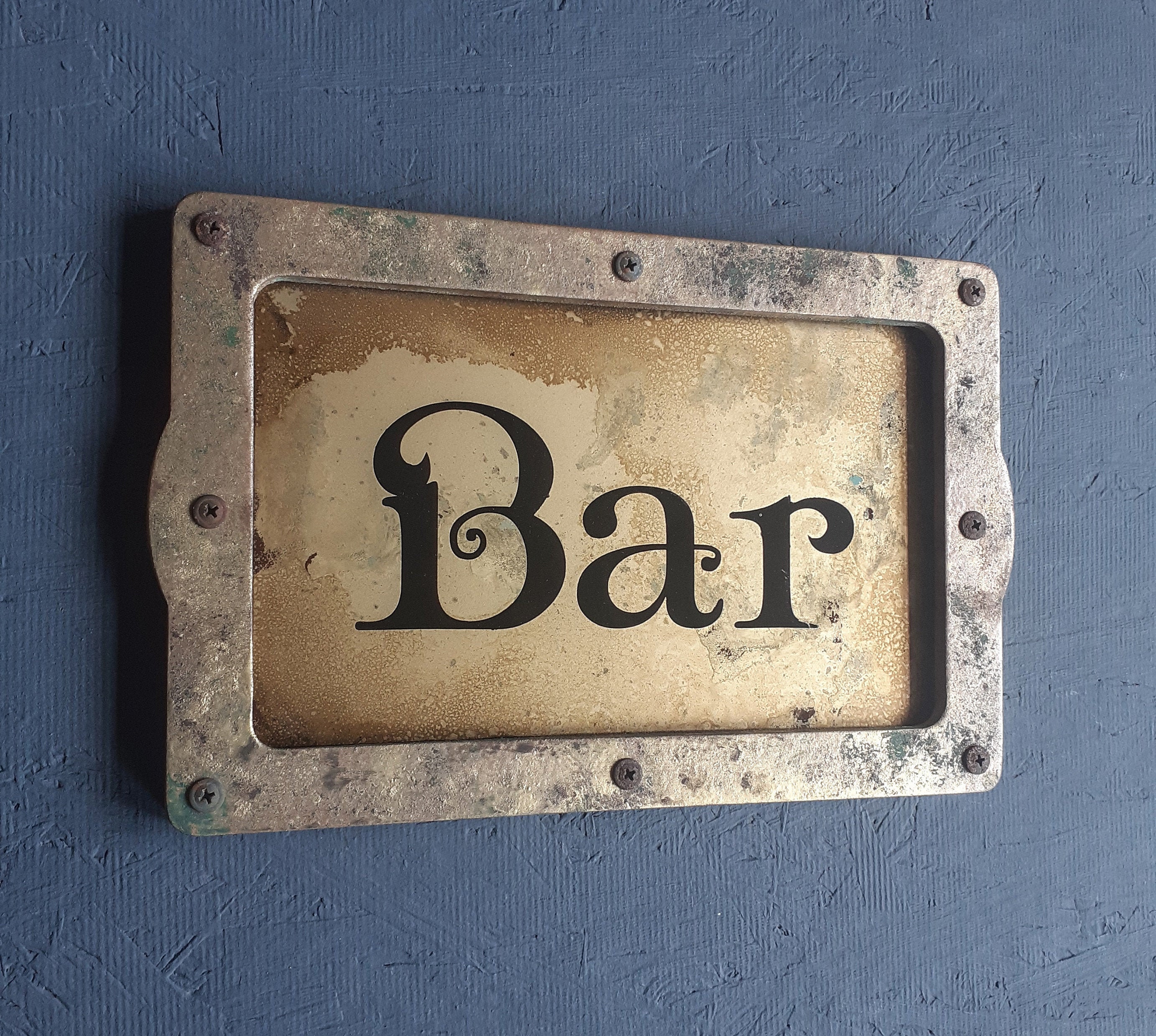 Bar Sign, Hotel Room Numbers, Restaurant Nameplate, Door Numbers,Apartment Sign, House Address, Steampunk Nameplate, frames to order