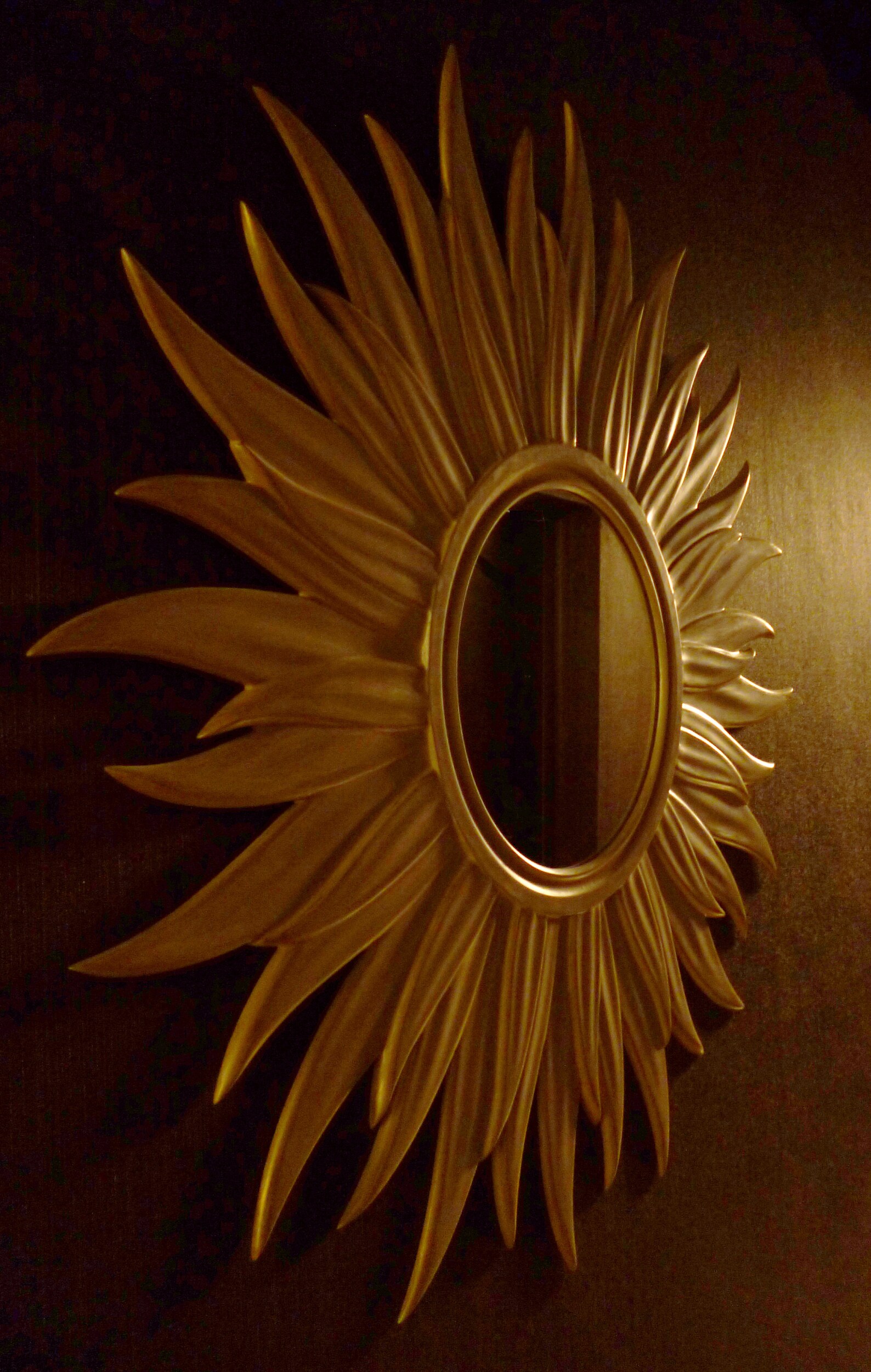 Sunflower Mirror/rustic Mirror/bathroom Mirror/rustic Wall Mirror