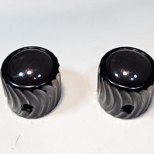 Black Guitar Knob (pair)