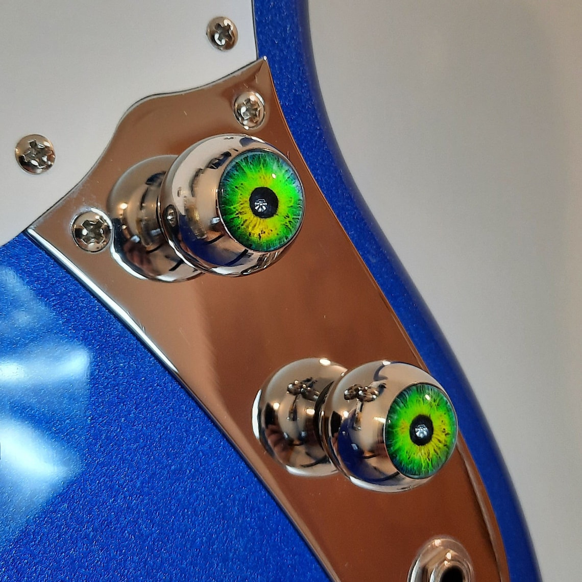 Steel Eyeball Guitar Knob pair Etsy