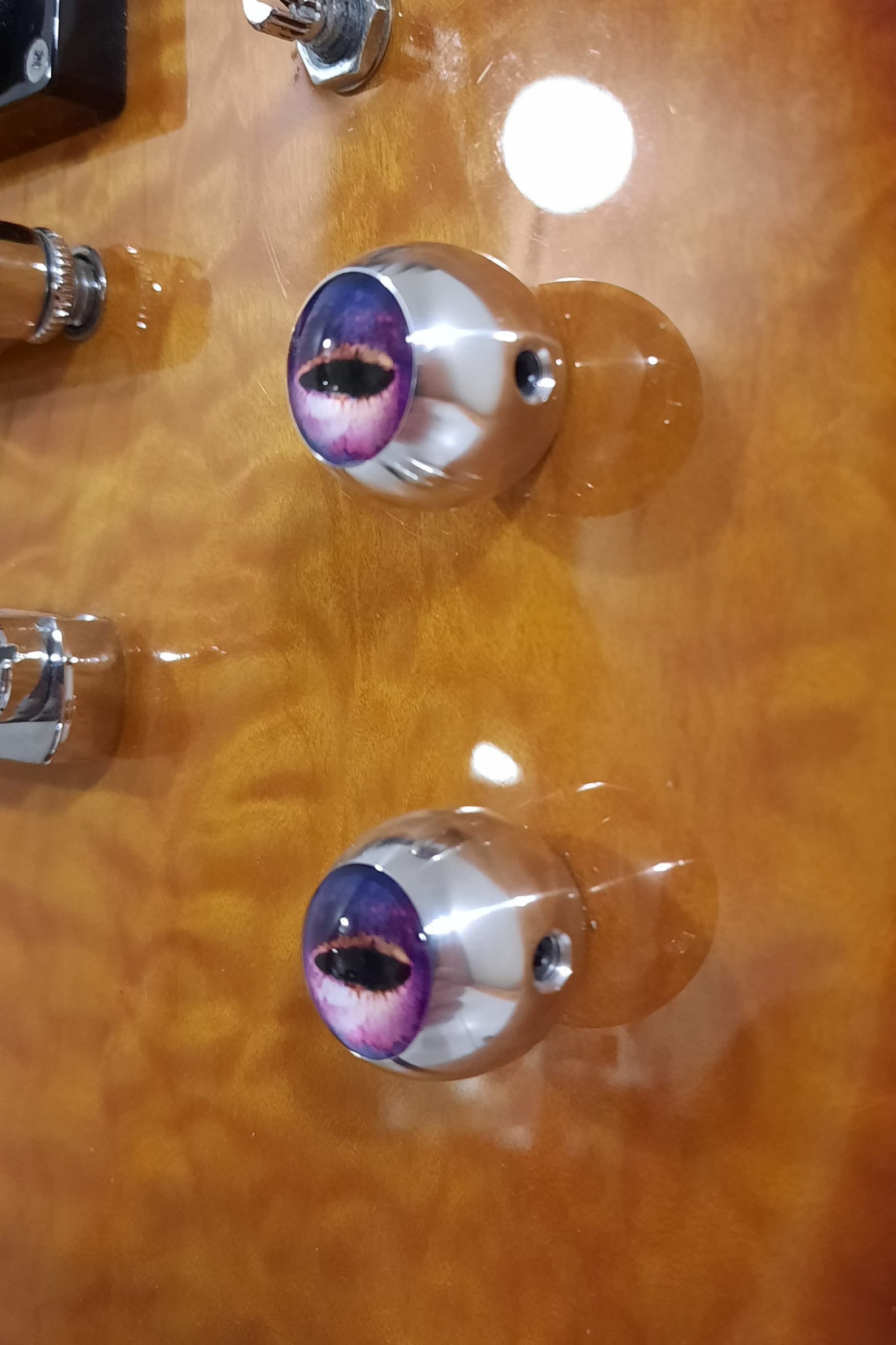 Aluminum Glass Eyeball Guitar Knob pair last one Etsy