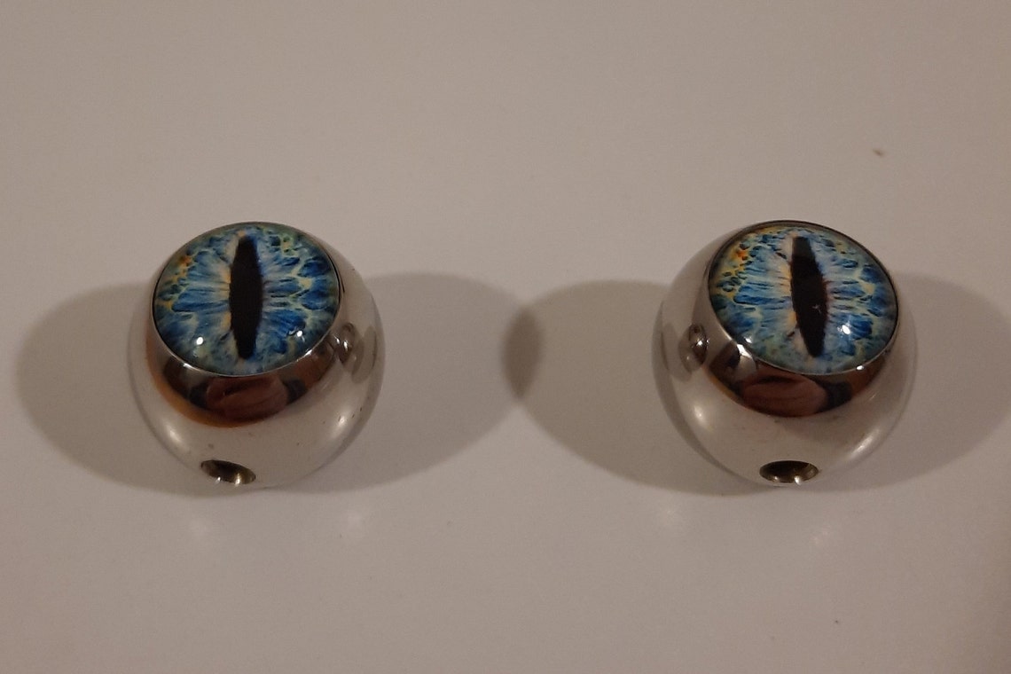 Steel Eyeball Guitar Knob pair Etsy