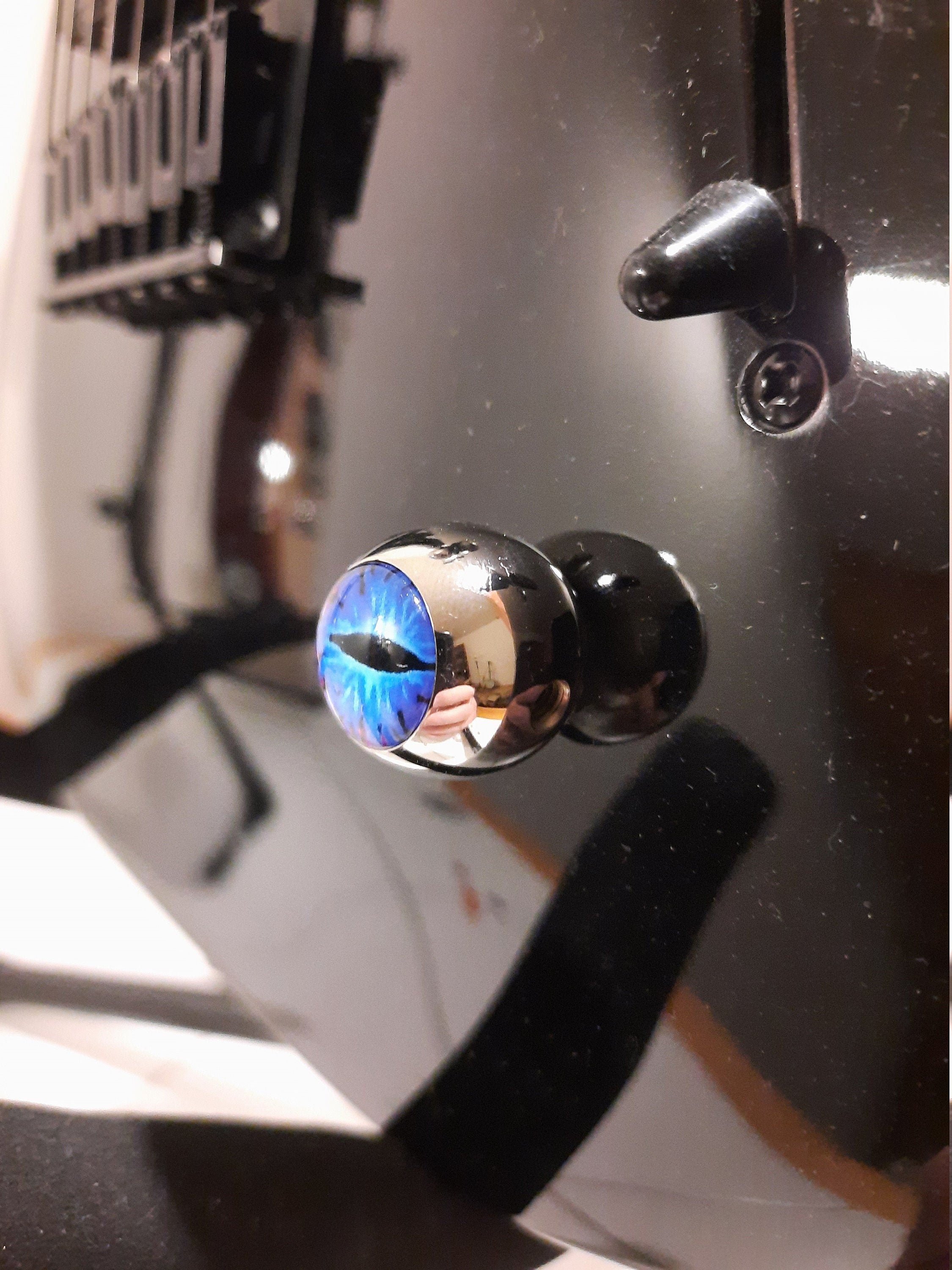 Steel Eyeball Guitar Knob pair Etsy