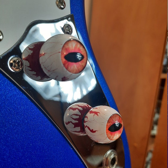 Hand Painted Eyeball Guitar Knob pair Etsy