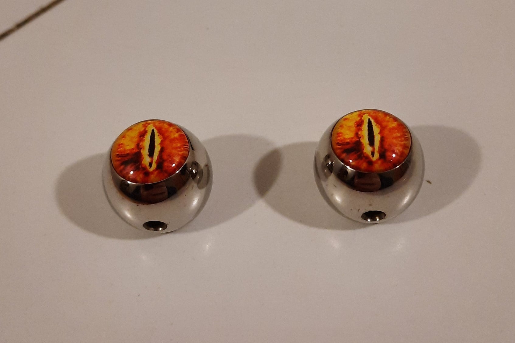 Steel Eyeball Guitar Knob pair Etsy