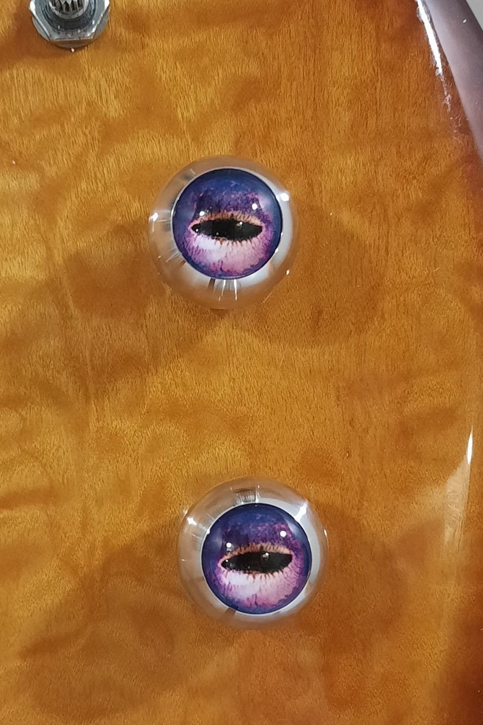 Aluminum Glass Eyeball Guitar Knob pair last one Etsy