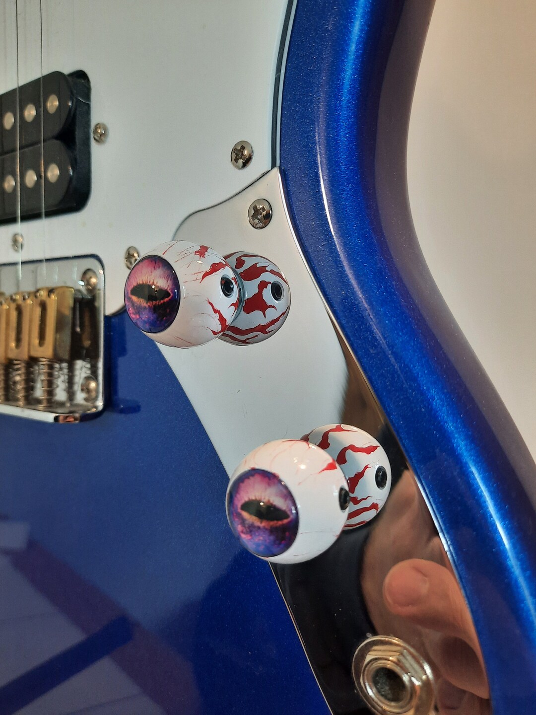 Hand Painted Eyeball Guitar Knob pair Etsy