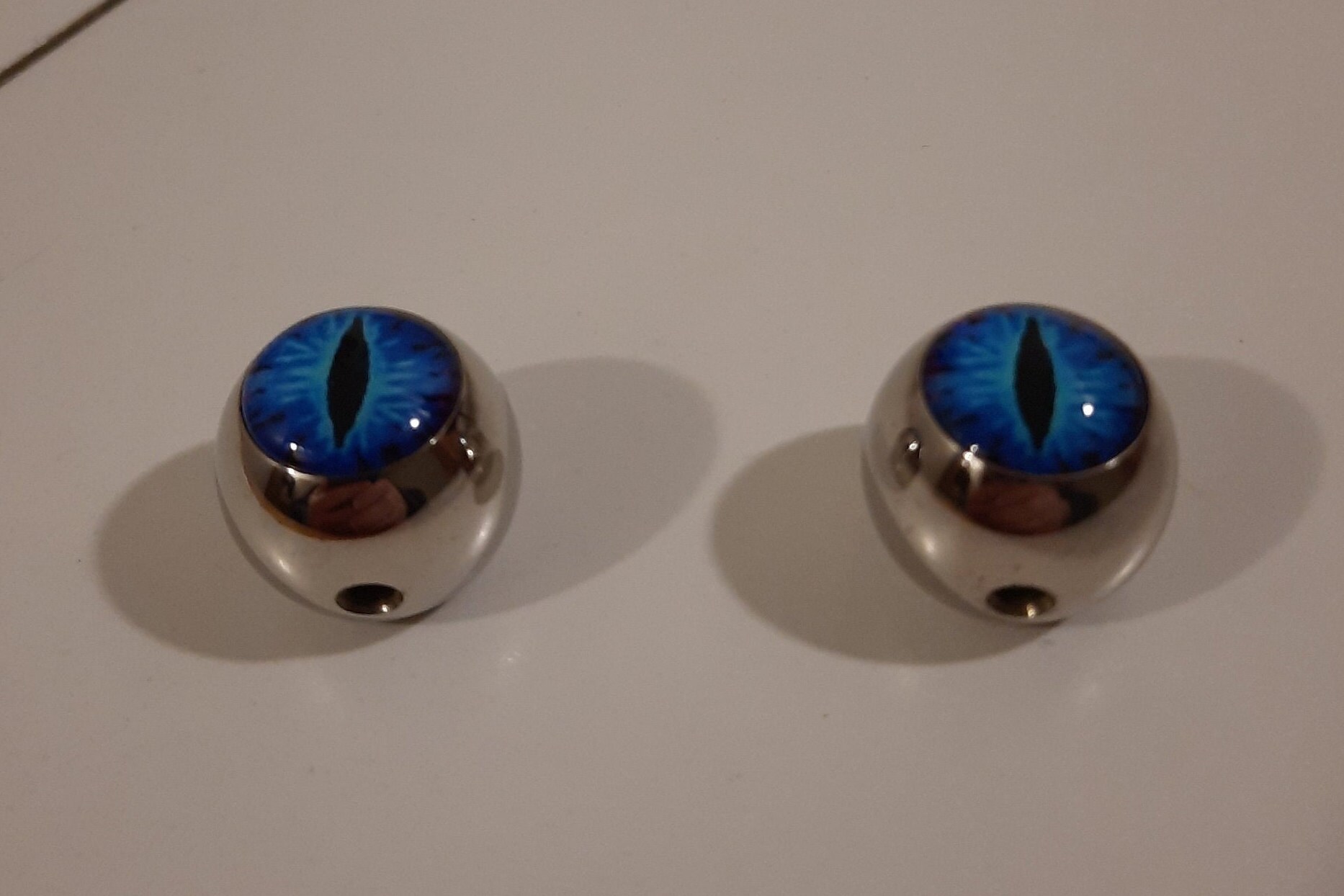 Steel Eyeball Guitar Knob pair Etsy