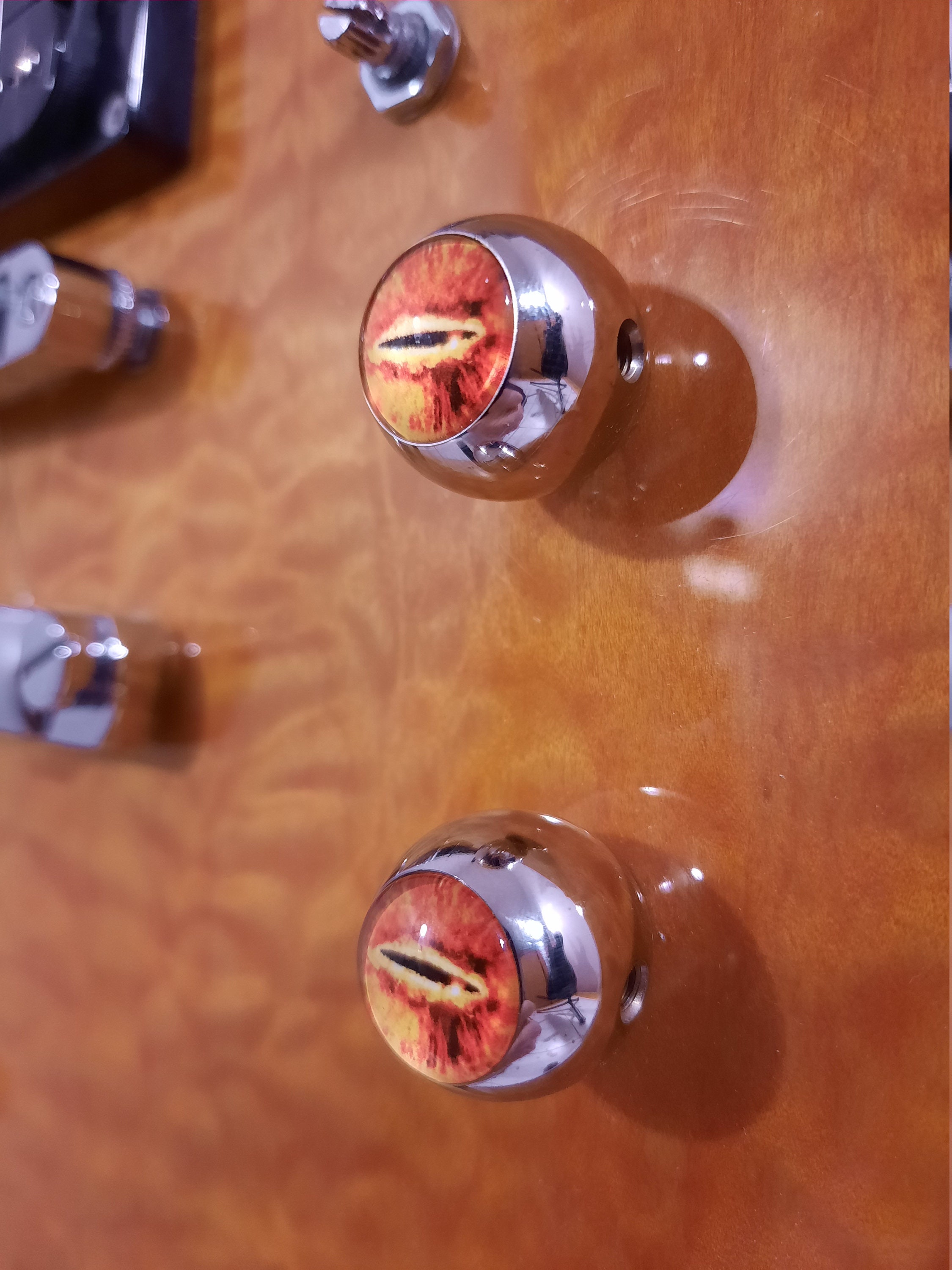 Steel Eyeball Guitar Knob pair Etsy