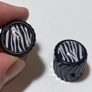 Zebra Guitar Knob (pair)