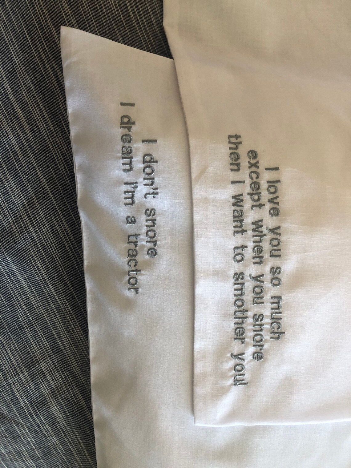 Personalised Embroidered Pillowcase Funny Quote or Etsy