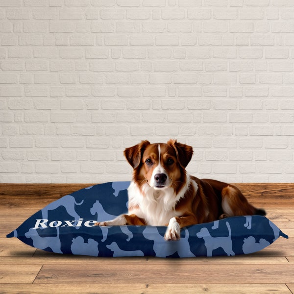 Personalized Dog Bed Cover, Custom Gifts for Dogs, Machine Washable, Rectangle Shape Pet Bed Furniture, Small to Extra Large Sizes PBC001