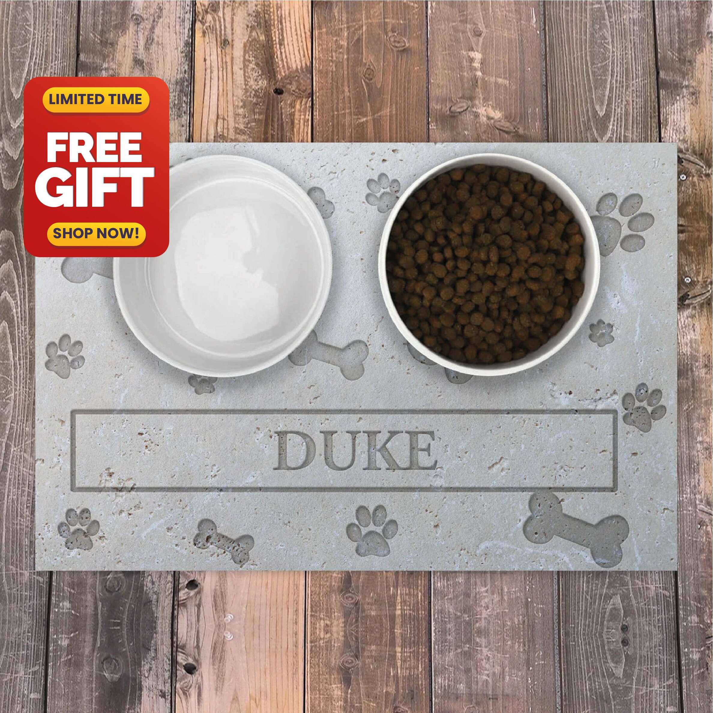personalized dog placemat
