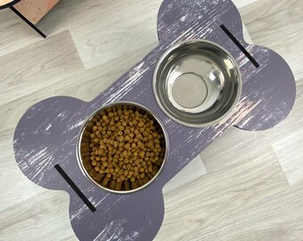 Dog Bowl Stand Comes With Bowls Multiple Sizes Pet Feeder Elevated Dog Feeder Raised Dog Bowl Stand Personalized Dog Feeder FS04