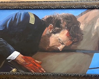 Dances With Wolves Painting | Original Oil on Canvas