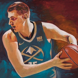Nikola Jokic, the &quot;Joker&quot; Quality Print | art by artist Ken Williams | Free Shipping