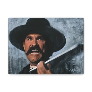 Tombstone Movie Canvas Gallery Wrap | Hell&#39;s Coming With Me | Wyatt Earp | art by artist Ken Williams | Free Shipping in the U.S.