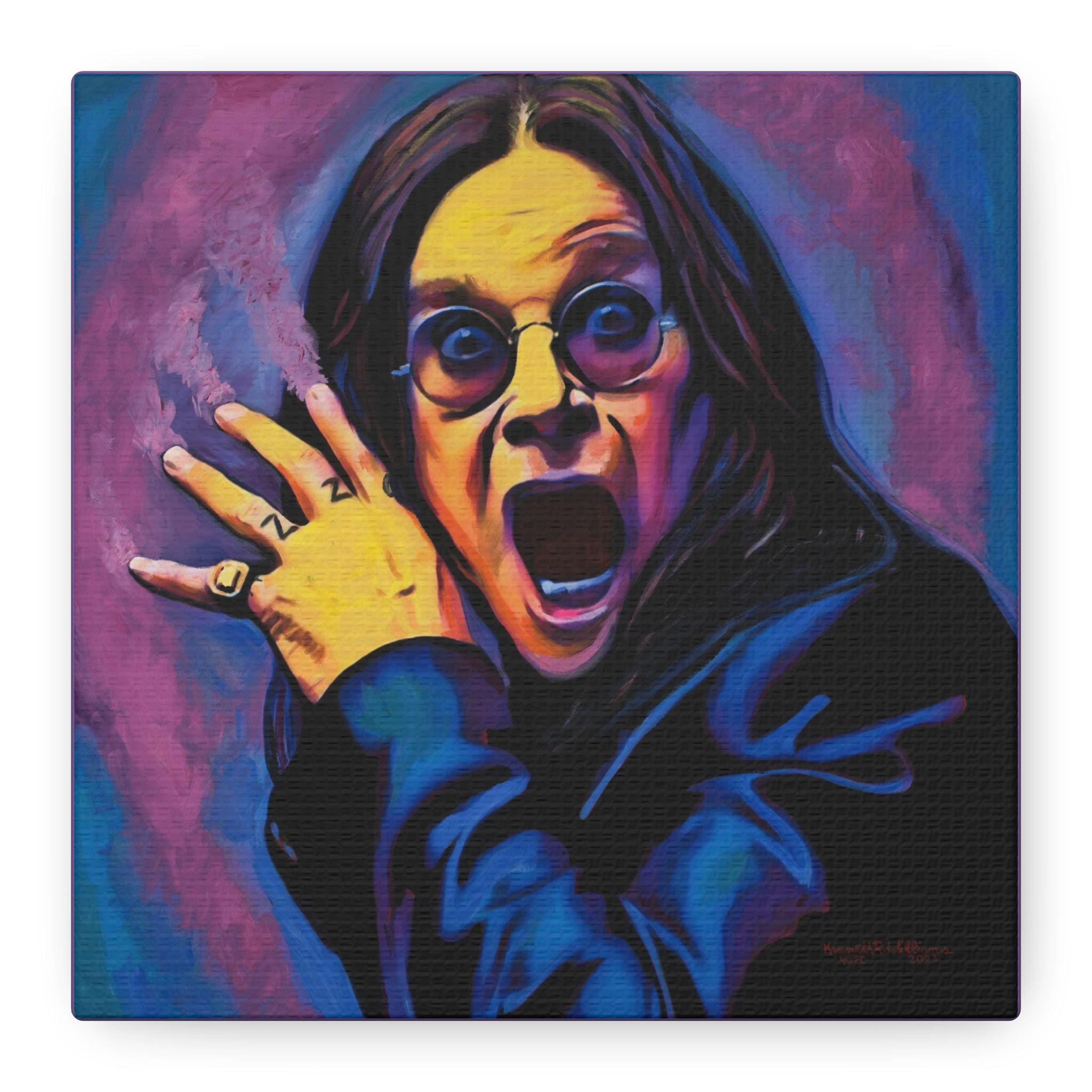 Ozzy Osbourne Canvas Gallery Wrap | Art by Artist Ken Williams | Free Shipping in the U.S.