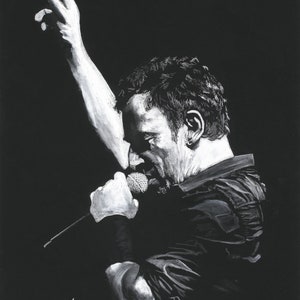 Bruce Springsteen Quality Print | art by artist Ken Williams | Free Shipping