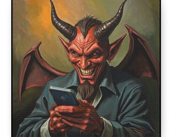 You Make This Easy Gallery Wrap Canvas | Devil Sin Message Art | by artist Ken Williams | Free Shipping in the U.S.