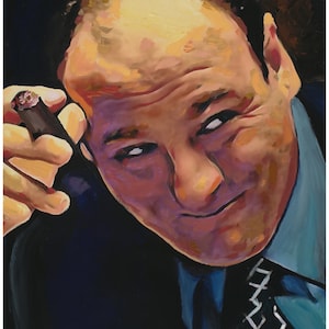 Tony Soprano Quality Print  | art by artist Ken Williams | Free Shipping