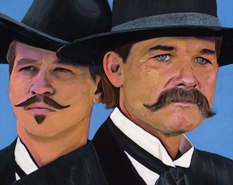 Tombstone Duo Art Print by Ken Williams | Western Portrait