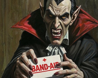 Empathetic Vampire Art Print | Ken Williams 11x14 Illustration