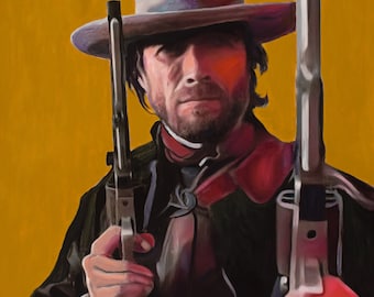 Josey Wales Art Print | Western Portrait by Ken Williams