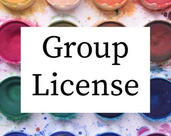 Group License for One Printable Coloring Page, 25 COPIES