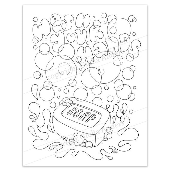 soap coloring page