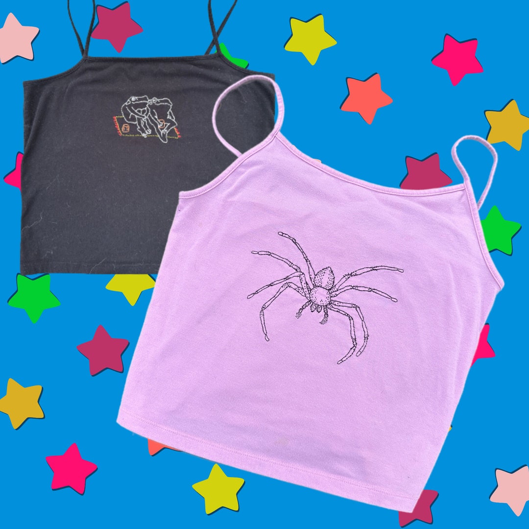 logo-embroidered tank top