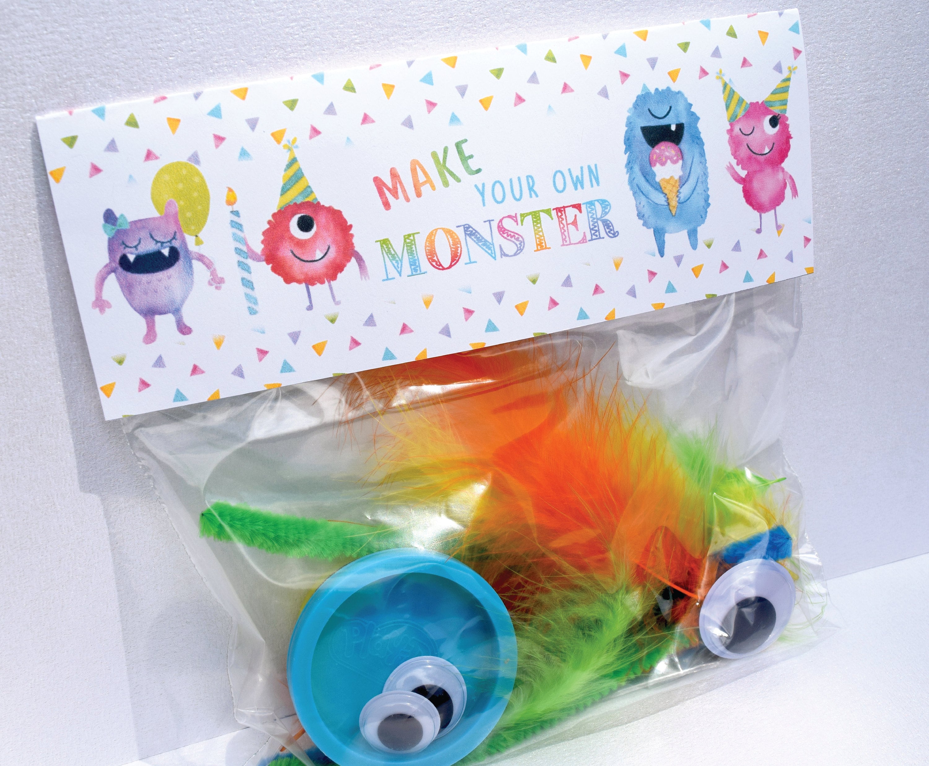 Happy Birthday Monster Kids Party Favor Bags, Birthday Favor Goodie Ba – 6  Elm Designs