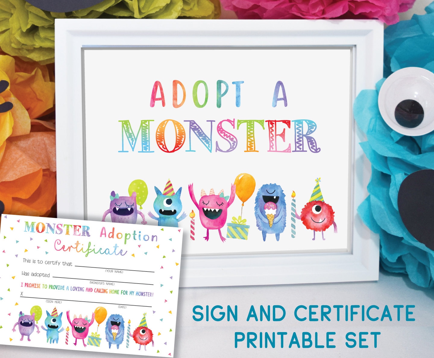 Adopt A Monster Free Printable Printable Form Templates And Letter Adopt A Monster Free Printable Printable Form Templates And Letter