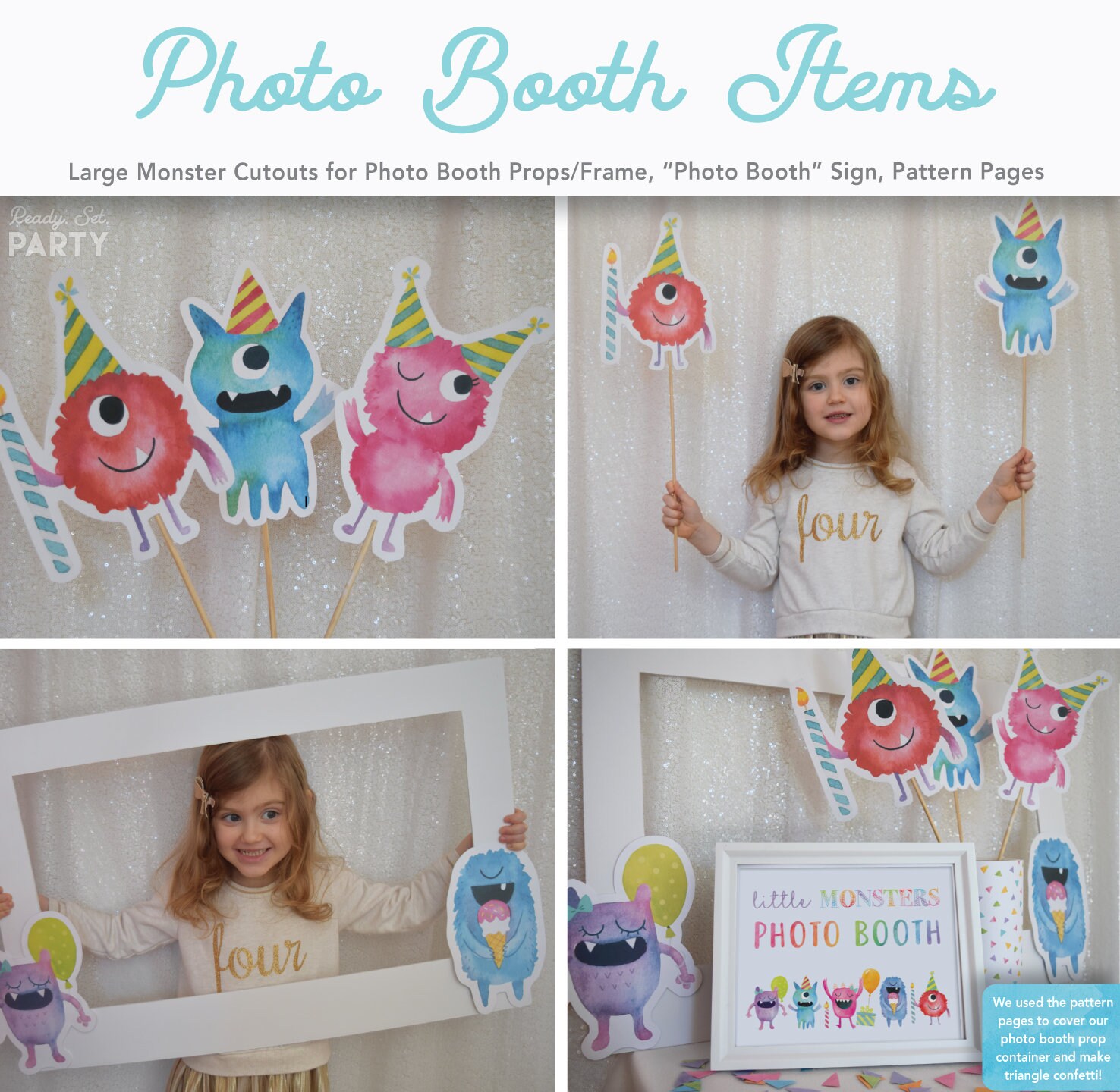 Monster Birthday Party Decorations PRINTABLE Package Little | Etsy