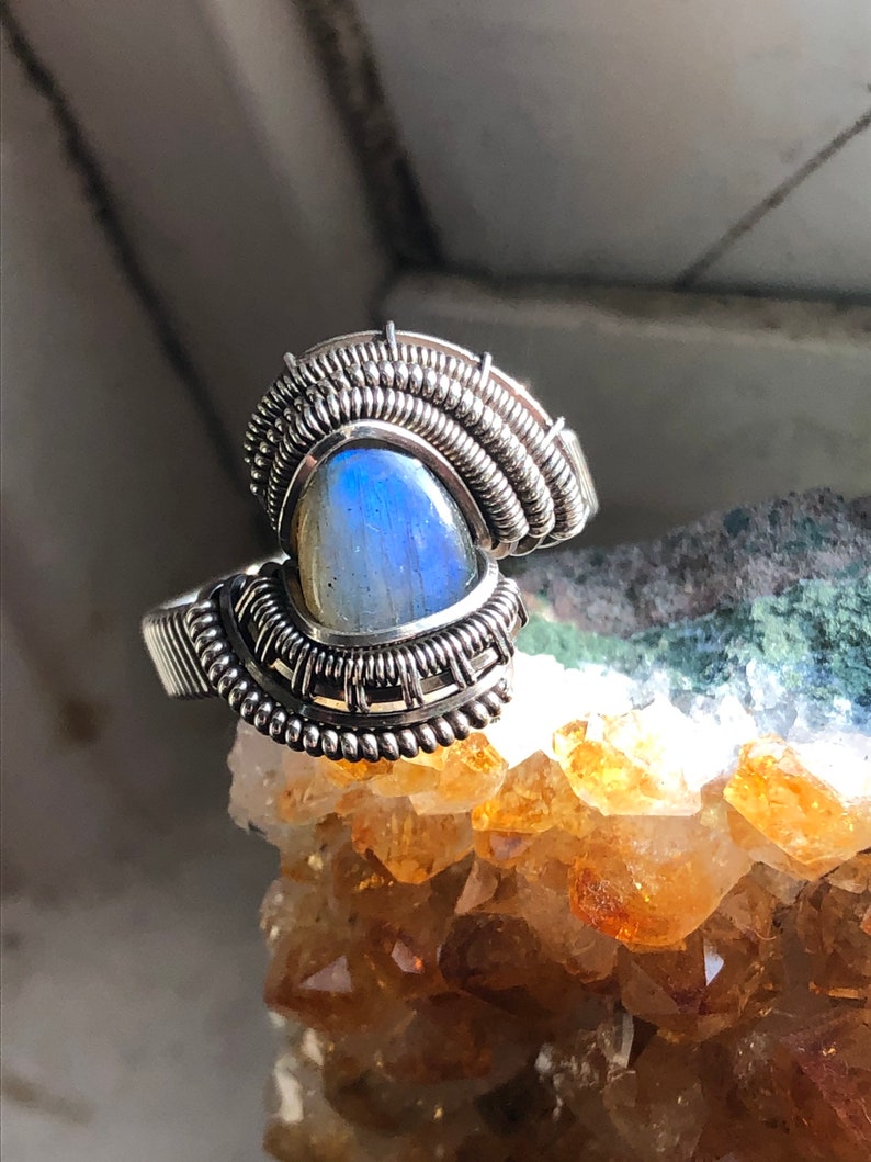 Labradorite ring size 7.25