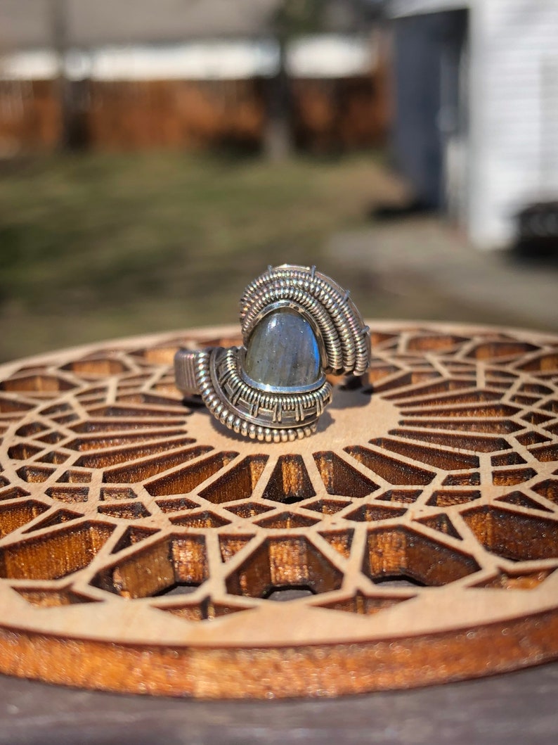 Labradorite ring size 7.25