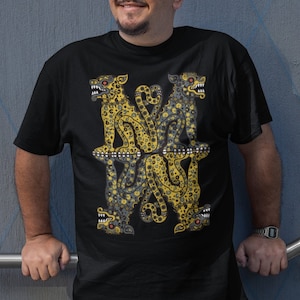 Mayan Jaguar T-Shirt: Aztec Art, Mexican Style Gift